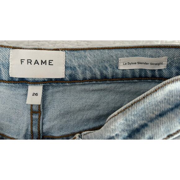 FRAME Le Sylvia Slender Straight Size 26 - Picture 6 of 7